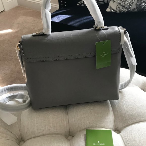 🎉HP✨FLASH SALE!!!✨Kate Spade NWT Leather Croc & Suede Bag - Picture 4 of 13